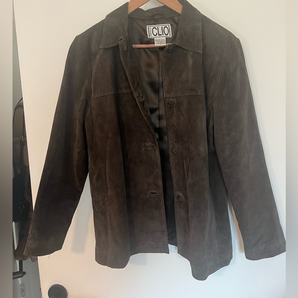 Clio Brown Suede Jacket